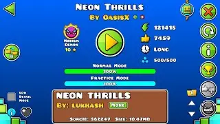 Neon Thrills (100% СРЕДНИЙ ДЕМОН) by OasisX