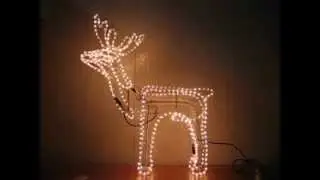Christmas Lighting Show Display: Large Turning Head 3D Reindeer with Motor