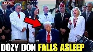🚨 SLEEPY Trump PASSES OUT AGAIN on LIVE TV