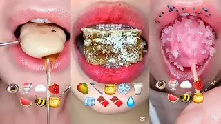 I will eat mango ice cream, honey, milk, chocolate, and big strawberries all at once.video viral