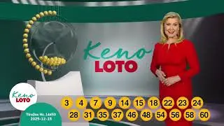 KENOLOTO 14453 tiražas / JĖGA 8437 / DIENOS LOTO 560 tiražas (2025 12 15)