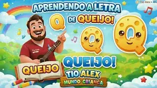 Aprendendo o Alfabeto com o Tio Alex &ndash; Letra Q de QUEIJO .