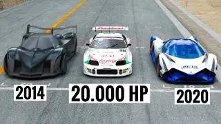 Toyota Supra Castrol 20.000 HP vs Devel Sixteen 2020 vs Devel Sixteen 2014 at Special Stage Route X