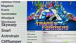 WOW HUGE NEWS! 18 new Transformers the movie studio series 86 figures leaked. MTMTE LISTINGS 