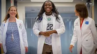 Michelle Alozie: From Cleats to Lab Coat