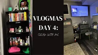 VLOGMAS DAY 4 | Clean with me! Laundry, moving furniture & more..