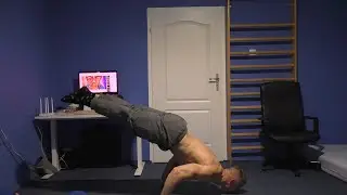 Max Lean Handstand Push Up (nose to floor)