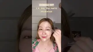L.A. Girl Pro matte foundation | coverage test shade Ivory