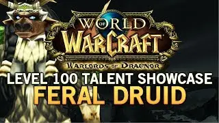 WoW:Warlords of Draenor level 100 Feral Druid Talent Showcase with Hotted