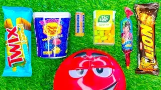 ASMR Most Popular Candys / lots of colorful rainbow lollipop candy / unpacking chocolate eat