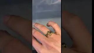 Green Tourmaline Stacking Rings