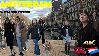 Amsterdam spring walking and talking🎥🗣. Muntplein to Rembrandt square.