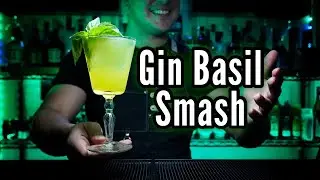 🌿 Cocktail Gin Basil Smash ✅ #shorts  RECETA albahaca!