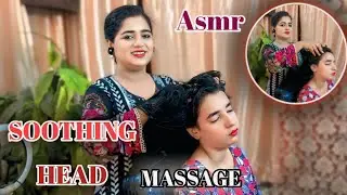 relaxing sleep asmr massage😴 || hair pulling scalp massage || Ideal look beauty parlour