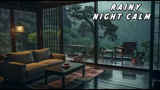 Soft Piano Music for Relaxation 3 Hours ☔ Rainy Night Background for Sleep, Study & Work