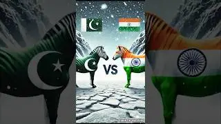 Indian 🇮🇳zebra & Pakistani 🇵🇰zebra.#ai #zebra #shorts