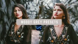 MOODY GREY presets in Lightroom Classic 2023 | Live editing in lightroom | visual graphics
