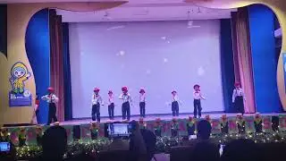 Our group dance in school annual day or grand parents day #school