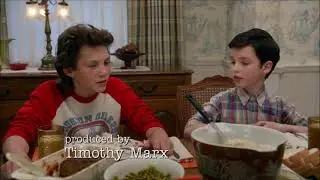young Sheldon- Sheldon in George class. Sheldon first day of high school