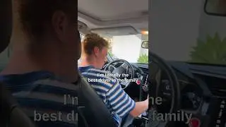 When your brother gets his permit!  #drivingfails #littlebrother #baddrivers #permitdriver #help