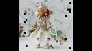 Handmade knitted clothes for AG mini doll
