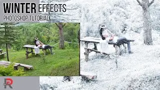 Dramatic Winter Effects Color Grading Photoshop Tutorial