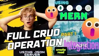 React CRUD Operation with JSON Server API 🔥 | Save, Get Data |PART 1| nikhilcodinglab 🚀