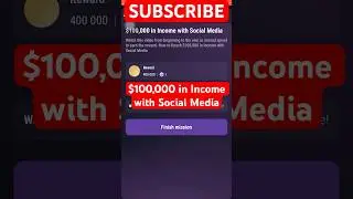 $100,000 in Income with Social Media | TapSwap Code #tapswap