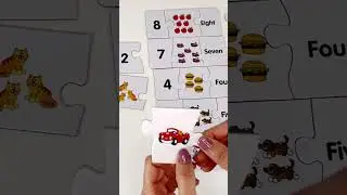 Numbers & Counting 1 to 10 Preschool Puzzle Activity #shorts