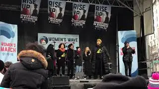 Social justice singers perform at the Women's March!