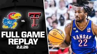 #11 Kansas vs. #13 Texas Tech Full Game Replay (2.2.26) | 2025-26 Big 12 Men's Basketball