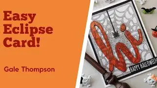 Easy Eclipse Halloween Card:  Halloween Video Hop