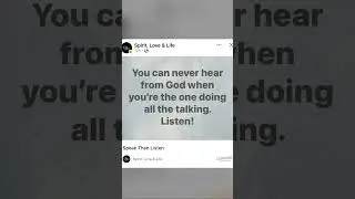 Speak Then Listen. #God #christian #Jesus #prayer #listen #voice #hearing