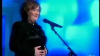 Susan Boyle frog in throat