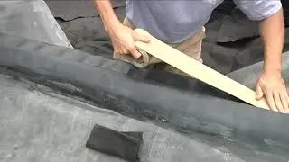 Как соединить шов EPDM-мембраны с помощью EPDM-праймера
