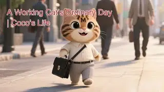 A Working Cat&rsquo;s Ordinary Day | Coco&rsquo;s Life#aicat #cat #ai猫 #cute #animation #cutcat #猫動画