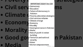 Important essay for CSS #2024 #exam #currentissue#exam #paper