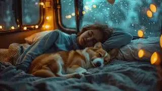 Cozy Camper Van Night Rain Ambience | Gentle Storm Sounds for Stress Relief and Deep Calm