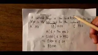 ASVAB Arithmetic Reasoning #7 - Simple Interest, Depreciation, Income Tax, Overtime Wage and Salary