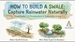 Stop Wasting Rainwater! 🛑 How to Build a Swale (Permaculture 101)