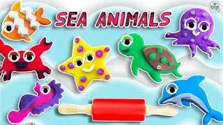 Learn Animals & Colors With Play Doh Activity  | Preschool Toddler Learning Videos