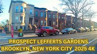 Life in Prospect Lefferts Garden Brookyln. April 2025 New York City Walking Tour 4K