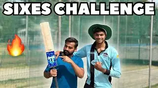 SIX HITTING CHALLENGE 🔥 | MOST SIXES IN ONE OVER | 6 BALL CHALLENGE | ASTITVA SHAH