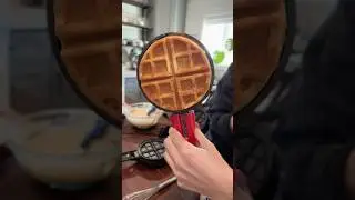 Making Stuffed Waffles