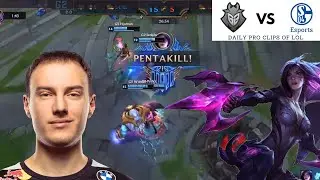 Insane Perkz Penta Kill Dominates Schalke in EU LCS Summer Split!