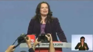 Rede von Andrea Nahles auf dem Bundesparteitag 2010