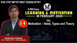 Learning and Motivation अधिगम और अभिप्रेरणा | Class 14 KVS CTET DSSSB REET UPTET MPTET
