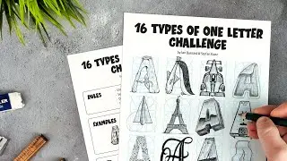 16 TYPES of ONE LETTER CHALLENGE!