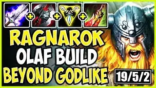 RAGNAROK OLAF SEASON 9 BUILD! MAKE OLAF BEYOND GODLIKE WITH THIS! TOP Olaf vs Vladimir S9 Gameplay