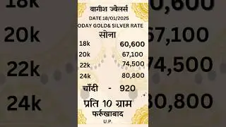 #goldandsilver #dailyrates  #farrukabad #dailyvlog #daily